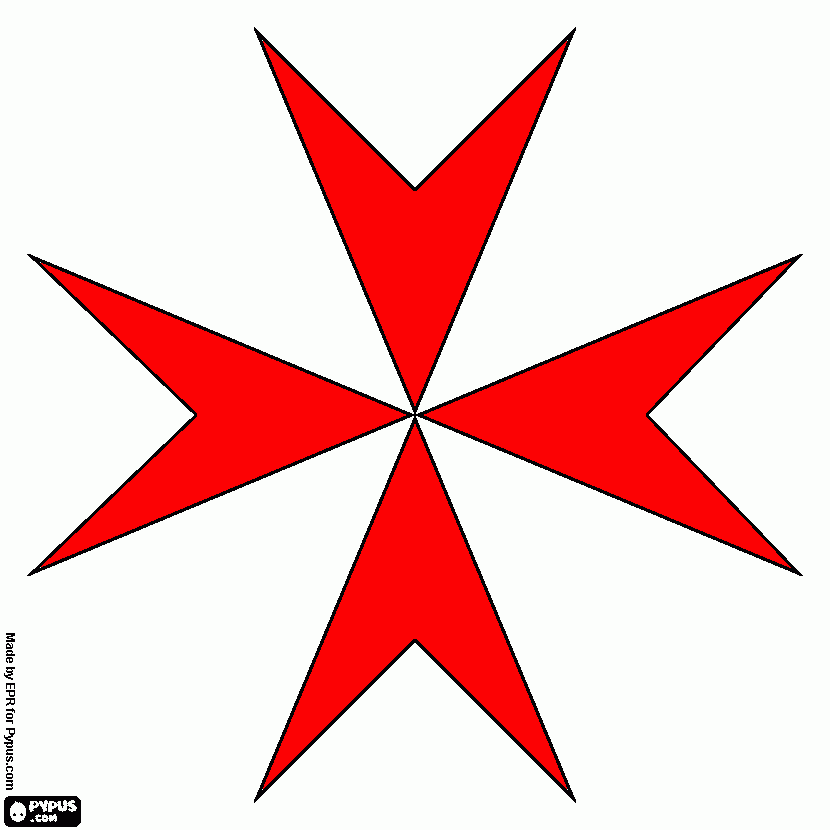 pinta creu de malta