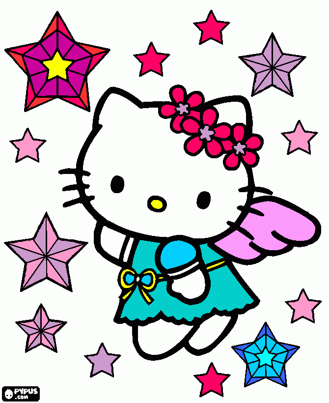 pinta dibuix  de  la  kitty