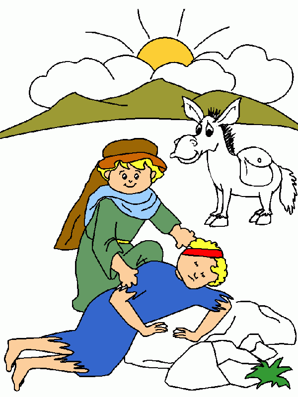 pinta dibuix del bon samarità