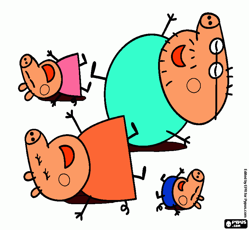pinta DIbuix pepa pig