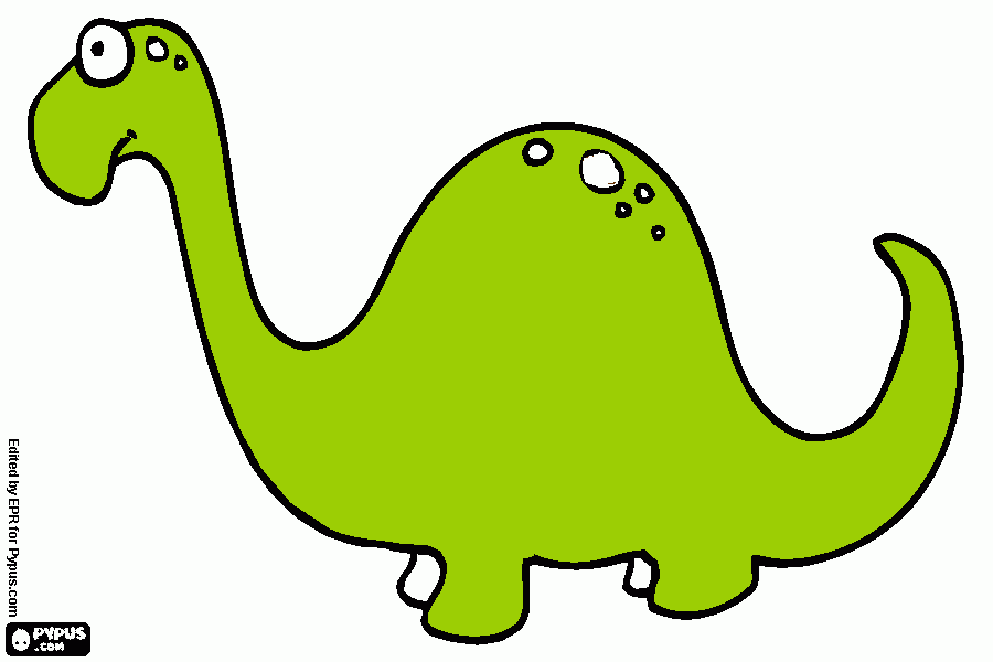 pinta dinosaure de cos enorme