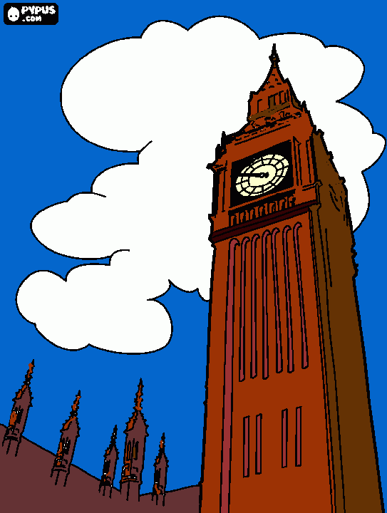 pinta El Big Ben a Londres 