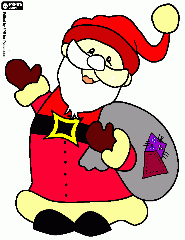pinta el meu dibuix del Pare Noel