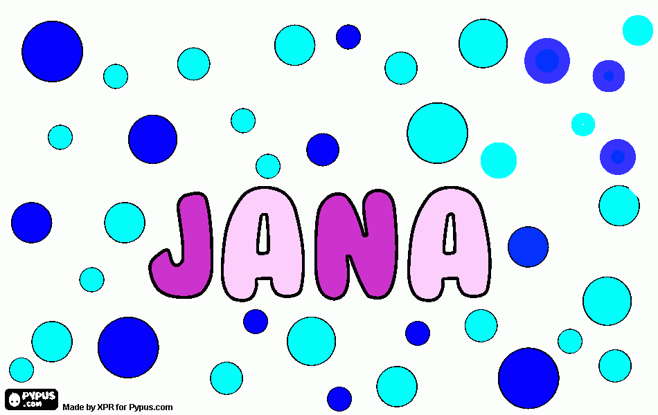 pinta el meu nom Jana