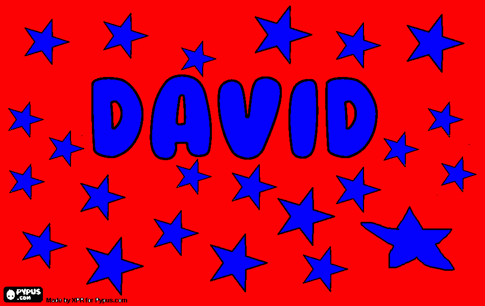 pinta el nom de David