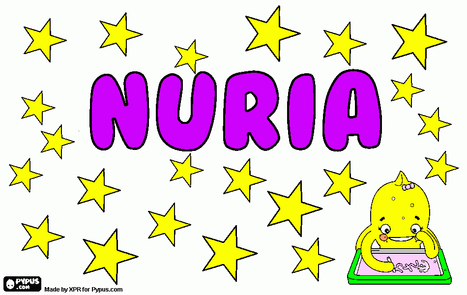 pinta el nom nuria