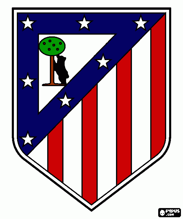 pinta escut atletic de madrid