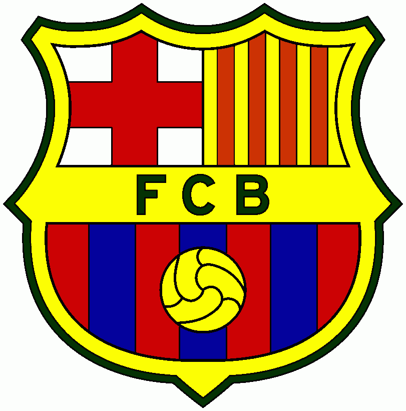 pinta escut  del  barça.