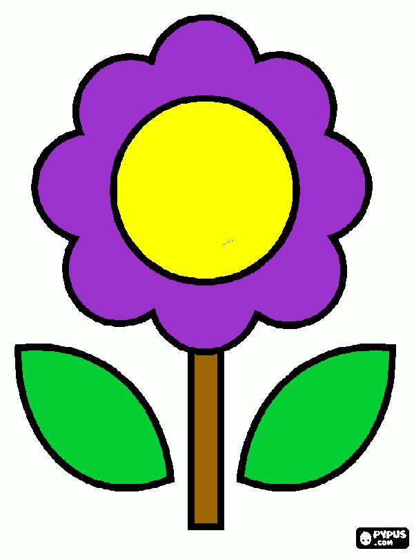 pinta flor simple