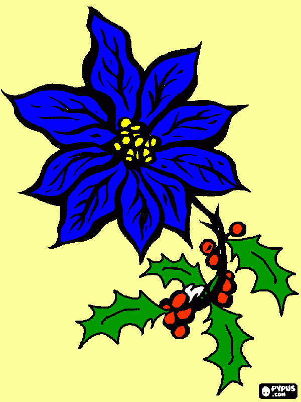 pinta floreta blava
