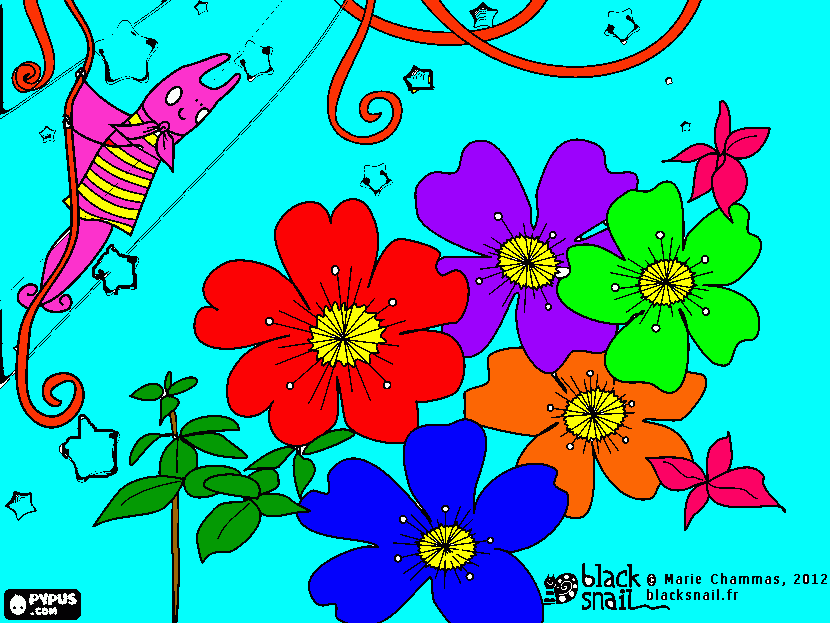pinta flors bonicas