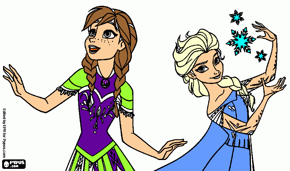 pinta germanas de frozen