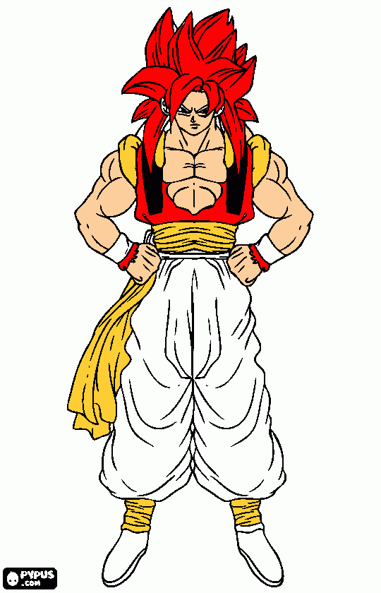 pinta gogeta sperguerrer 4