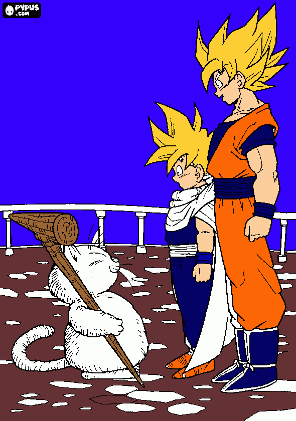 pinta goku gohan i follet karin