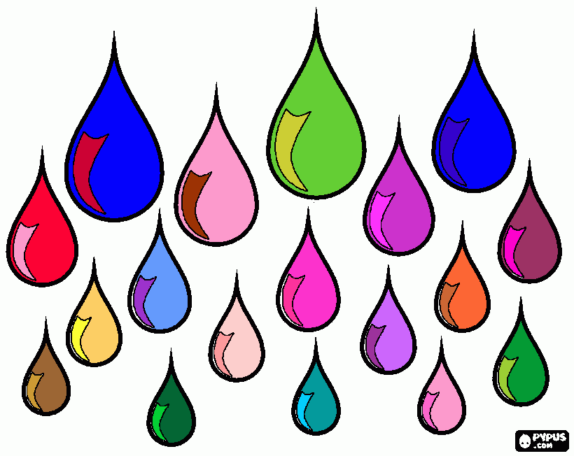 pinta gotas de aigua