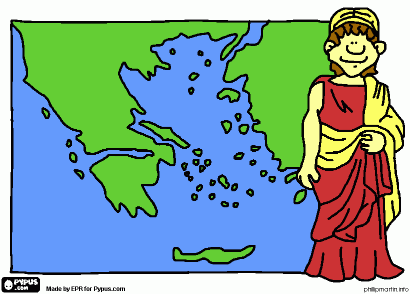 pinta grec i mapa
