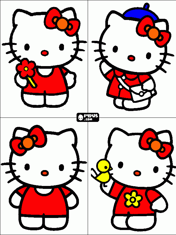 pinta hello kitti