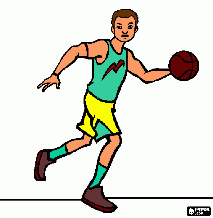 pinta jugador de basket
