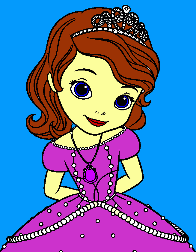 pinta la princesa sofia