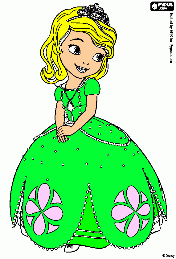 pinta la  princesa  sofia
