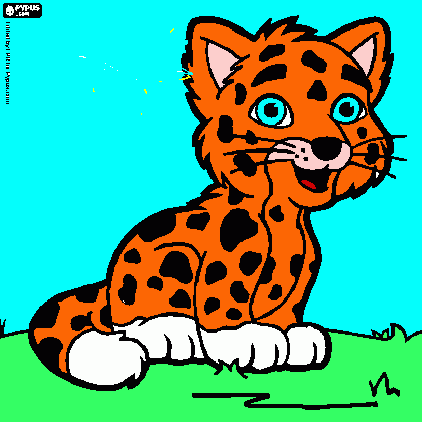 pinta leopardo... hermoso!!! xd