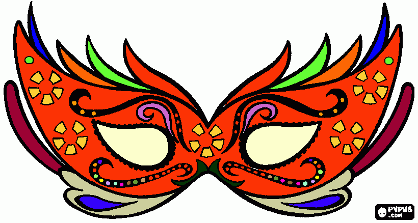 pinta mascara   de    carnaval