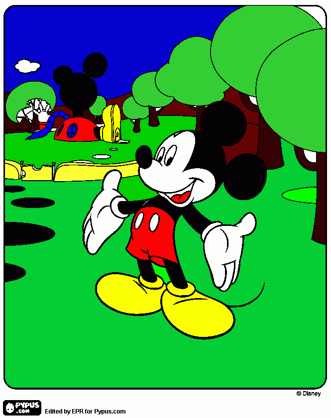 pinta micki mouse