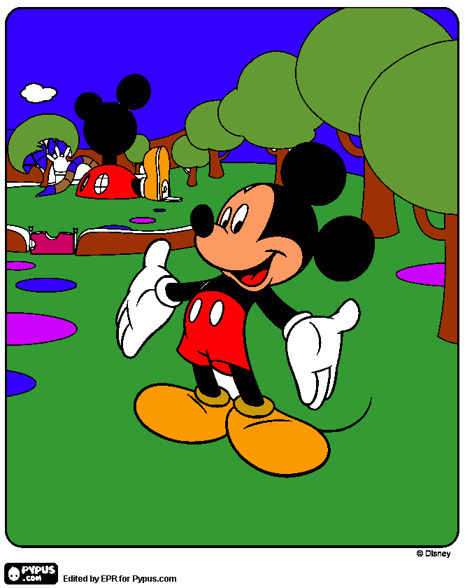 pinta micky mouse