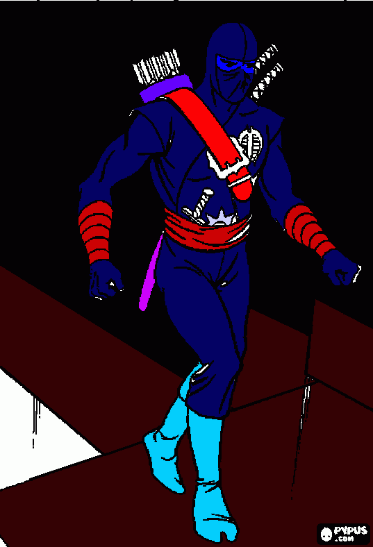 pinta nil  ho he fet jo, és un ninja