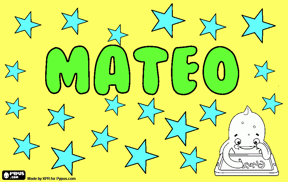 pinta Nom de nen Mateo
