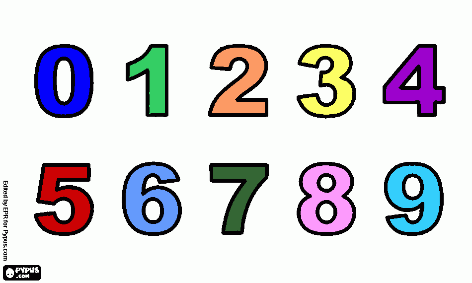 pinta numeros