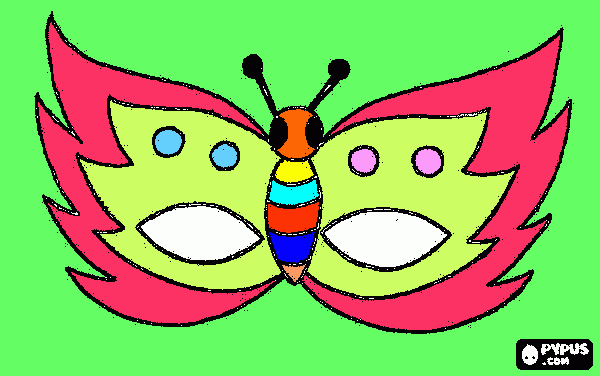 pinta papallona mascara