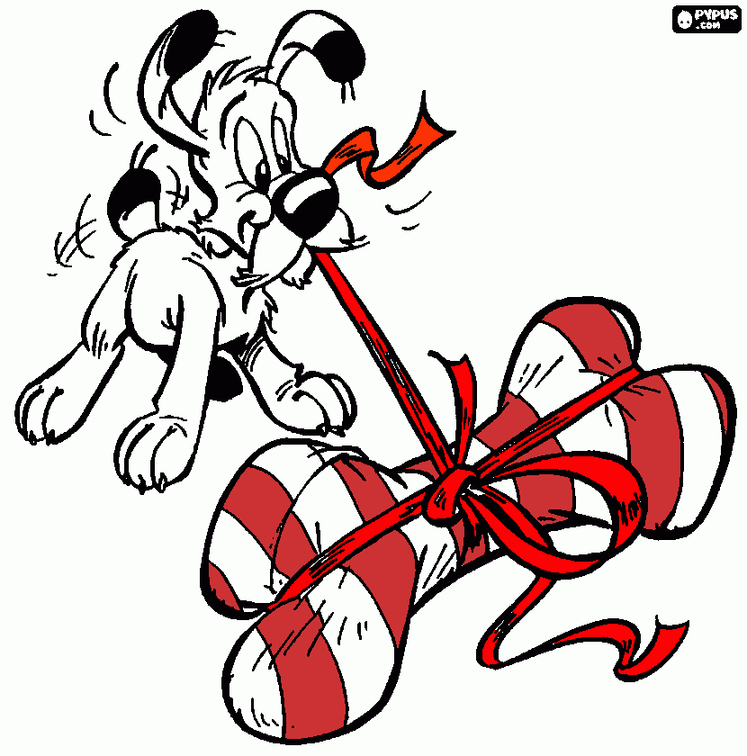 pinta perro de obelix