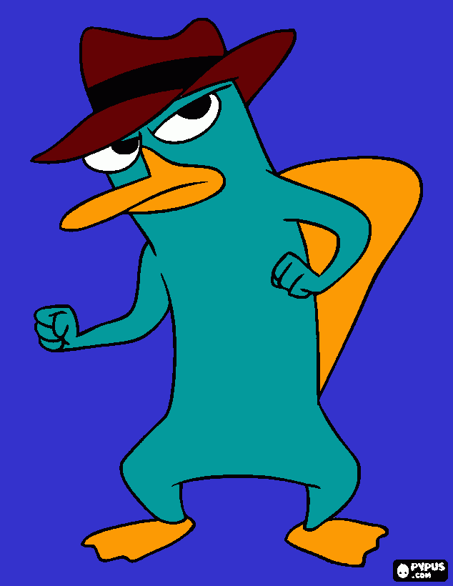 pinta Perry el ornitorrinco!
