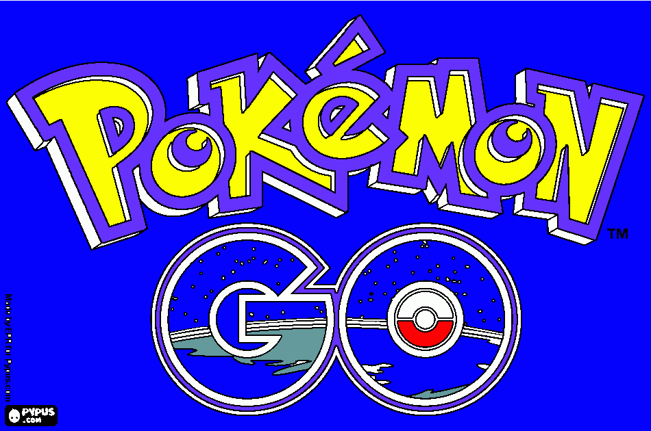 pinta Pokémon go, el logo del joc