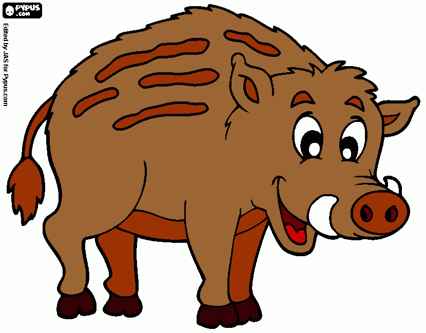 pinta porc senglar