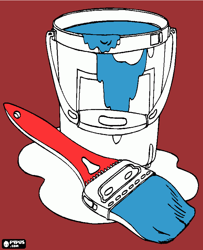 pinta pot de pintura i pinzell