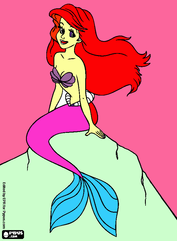 pinta sirena  Ariel