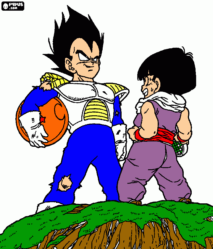 pinta son gohan Vegeta