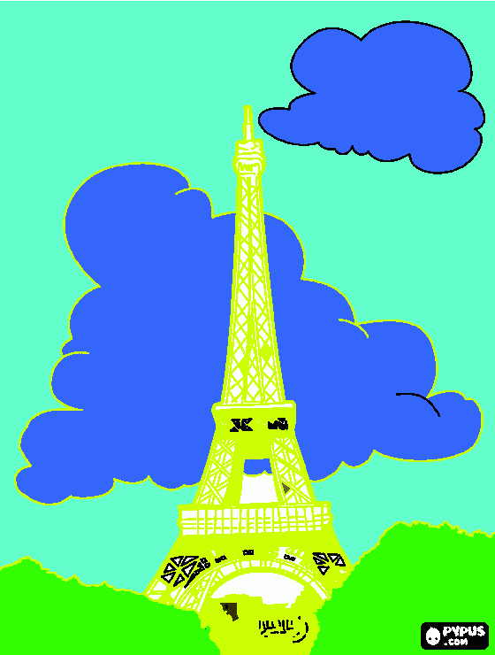 pinta Torre Eiffel pintada llampant