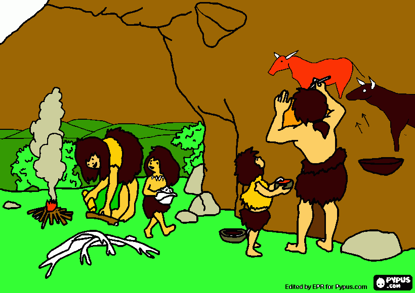 pinta Treball còmic prehistòria