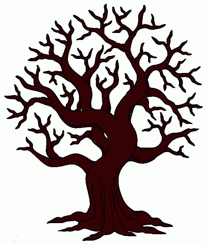 pinta un arbre caducifoli sense cap fulla