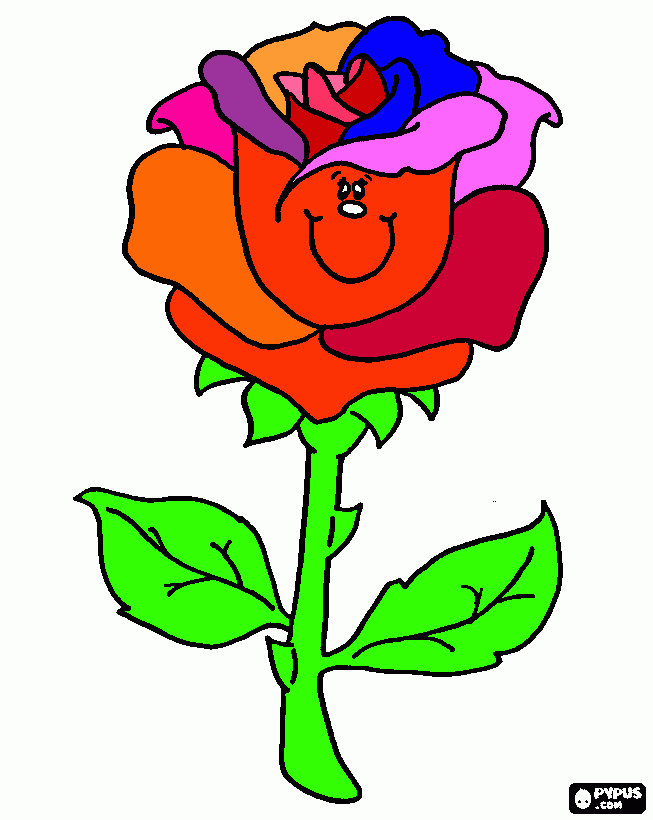 pinta Una rosa de Sant Jordi