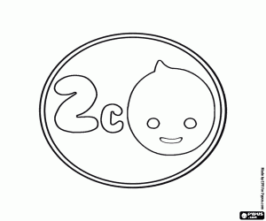 Pintar 2 cèntims, una moneda de Pypus