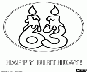 Pintar Un 6 i un 3 per l'aniversari