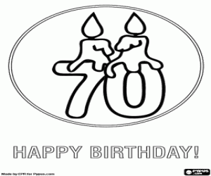 Pintar Un 7 i un 0 amb les espelmes enceses