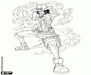 Pintar Ace, puny de foc de One Piece