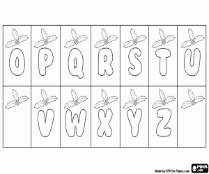 Pintar Alfabet de Nadal amb grèvol