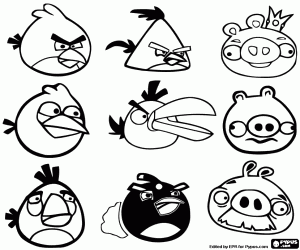 Pintar Angry Birds, nou personatges