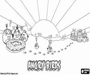 Pintar Angry Birds. Videojoc